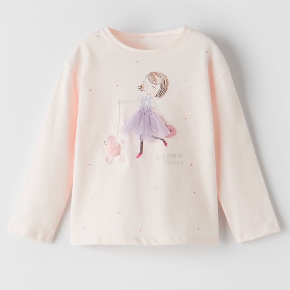 Zara Other - • Zara • Girl Tulle T-shirt
